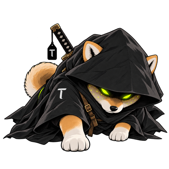 Isolated TAO WIF HOOD ronin, crouching