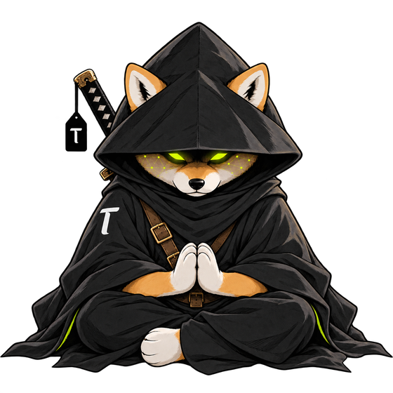 Isolated TAO WIF HOOD ronin, meditating
