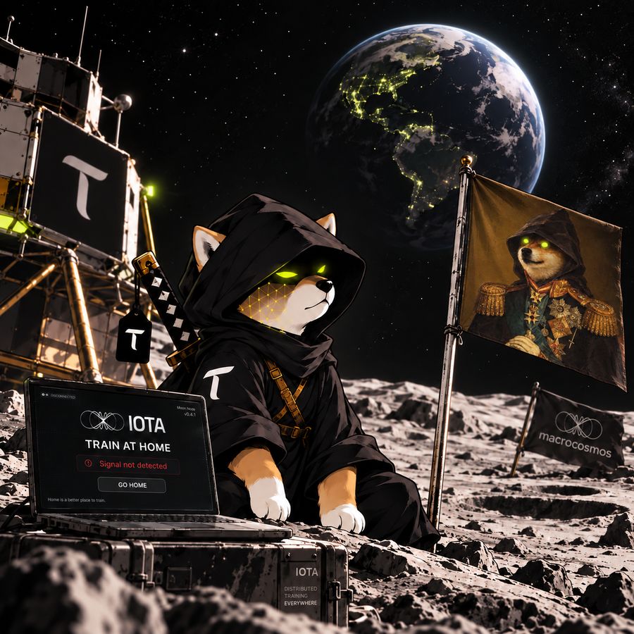 TAO WIF HOOD ronin, flag on the moon