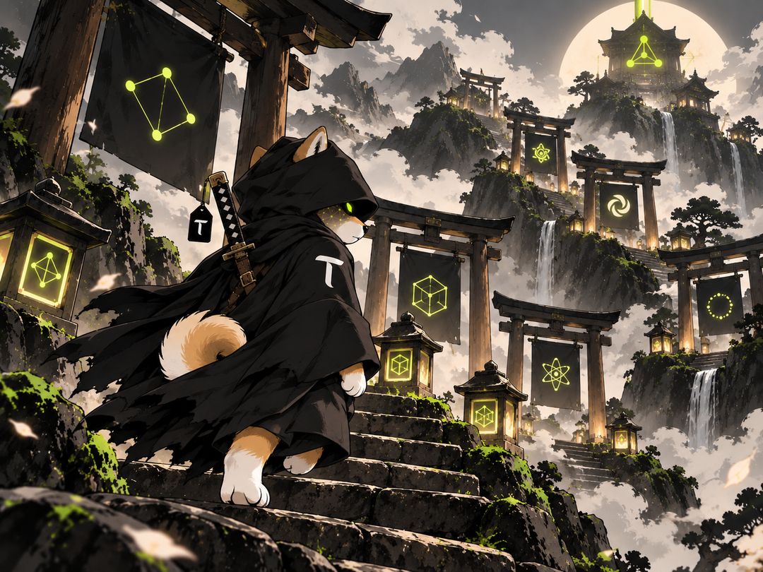 The ronin climbing the torii gates